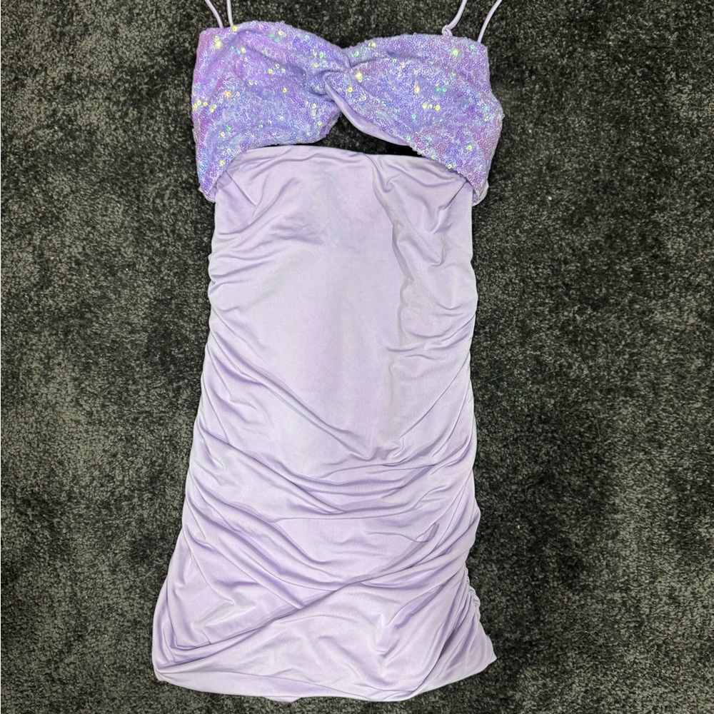 Lucy in the Sky Purple Mini Dress